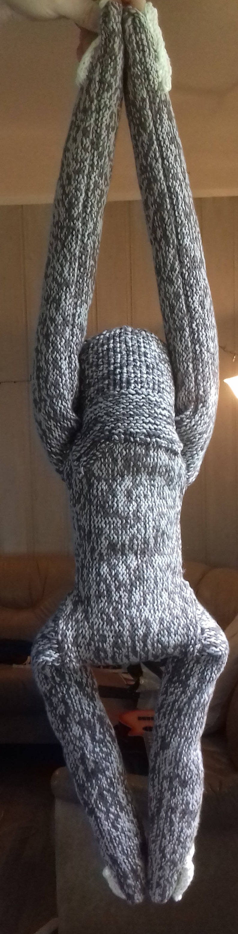 Sloth KNITTING & CROCHET PATTERN - Life-sized Toy 