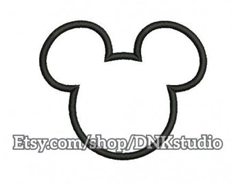 Mickey Mouse Disney Embroidery Design - 5 Sizes - INSTANT DOWNLOAD