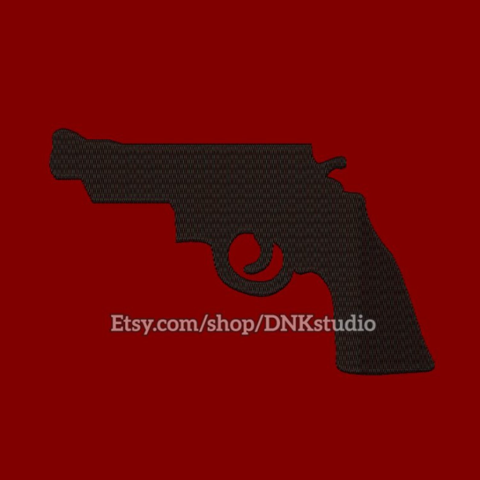 Handgun Pistol Embroidery Design 5 Sizes INSTANT DOWNLOAD Etsy