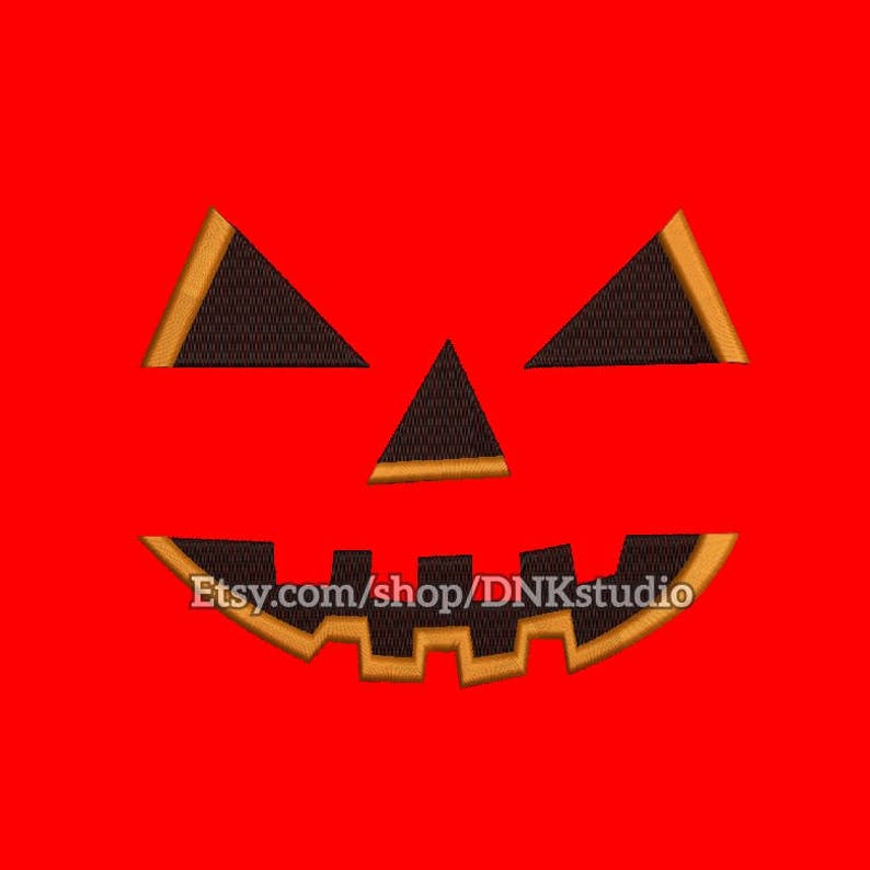 Halloween pumpkin face embroidery design 6 sizes instant  etsy Halloween pumpkin face embroidery design 6 sizes instant  etsy