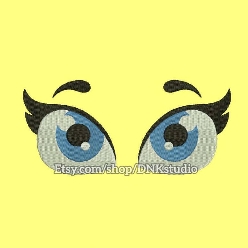 Cute eyes jessecmault design 5 sizes instant download  etsy