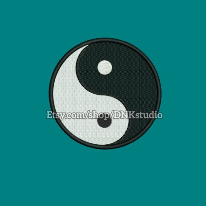 Simple Yin Yang Machine Embroidery Design Etsy