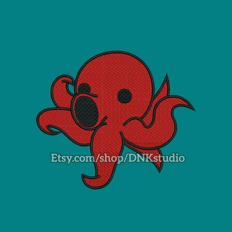 Cute octopus embroidery design 5 sizes instant download  etsy Cute octopus embroidery design 5 sizes instant download  etsy
