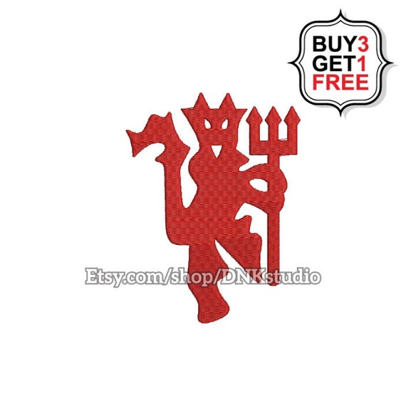 Manchester United Red Devil Embroidery Design 6 Sizes Etsy