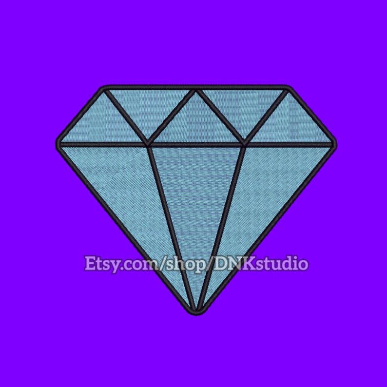 Glamour Diamond Embroidery Design 5 Sizes INSTANT DOWNLOAD Etsy