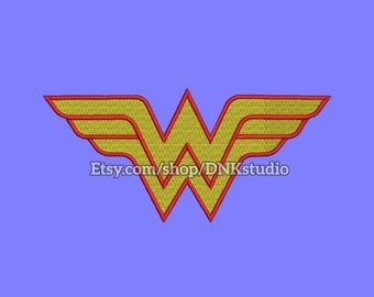 Wonder Woman Machine Embroidery Design - 6 Sizes - INSTANT DOWNLOAD