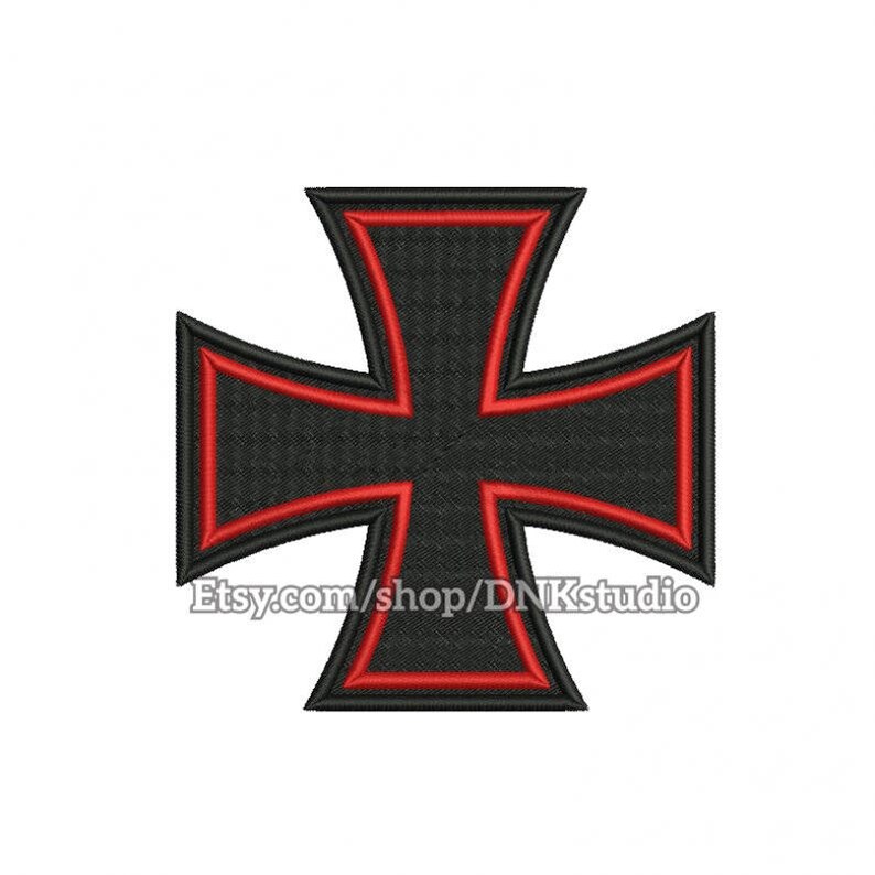 Maltese Iron Cross Embroidery Design 5 Sizes INSTANT Etsy