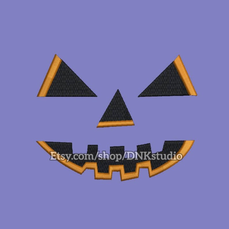 Halloween pumpkin face embroidery design 6 sizes instant  etsy Halloween pumpkin face embroidery design 6 sizes instant  etsy