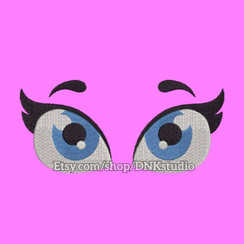 Cute eyes jessecmault design 5 sizes instant download  etsy