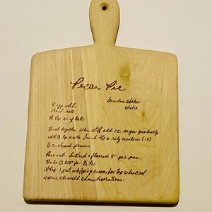 Recipe Engraved Cutting Board