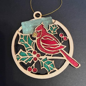 Ornament/ Gift card holder Cardinal