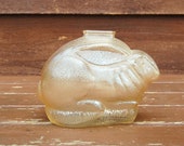 Luster Bunny Bank, Vintage Glass Rabbit Bank, Jeannette Glass