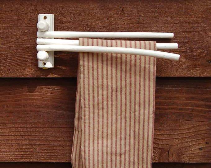 Swing Arm Towel Holder, Vintage Kitchen Towel Rack, Old Folding Towel ...
