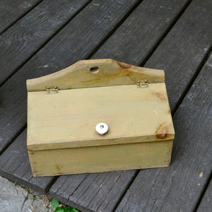 Primitive Style Box, Vintage Box Candle Box, Primitive Reproduction Box
