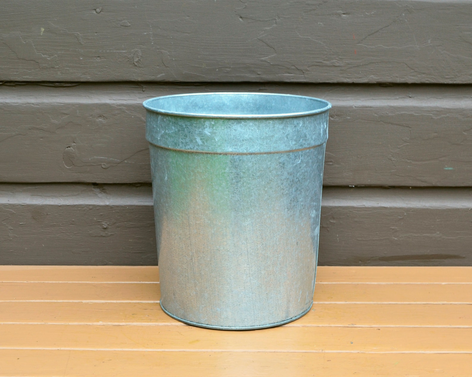 Galvanized Sap Bucket Tall Galvanized Sap Bucket Vintage Etsy
