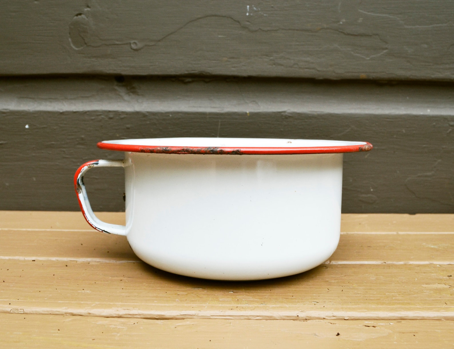 Enamel Chamber Pot Vintage Federal Enamel Chamber Pot Enamel Etsy