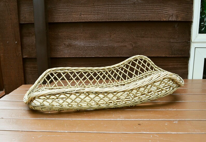 Wicker Baby Basket Vintage Nursery Scale Basket Only Gift Etsy