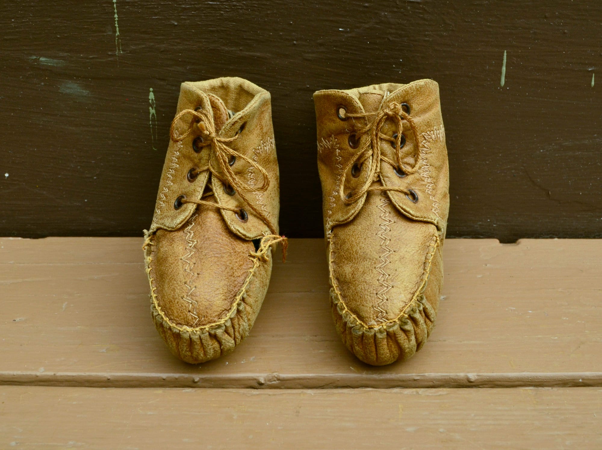 Deer hide shop slippers