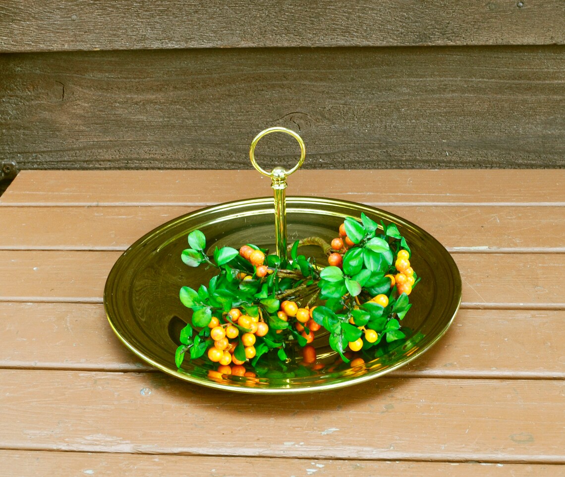 Baldwin Brass Serving Tray Handled Serving Epergne Etsy