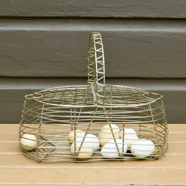 Wire Egg Basket Etsy