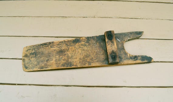 Rustic Boot Jack, Primitive Wood Boot Jack, Antiq… - image 8