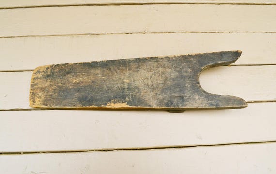 Rustic Boot Jack, Primitive Wood Boot Jack, Antiq… - image 6