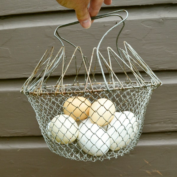Wire Egg Basket Etsy