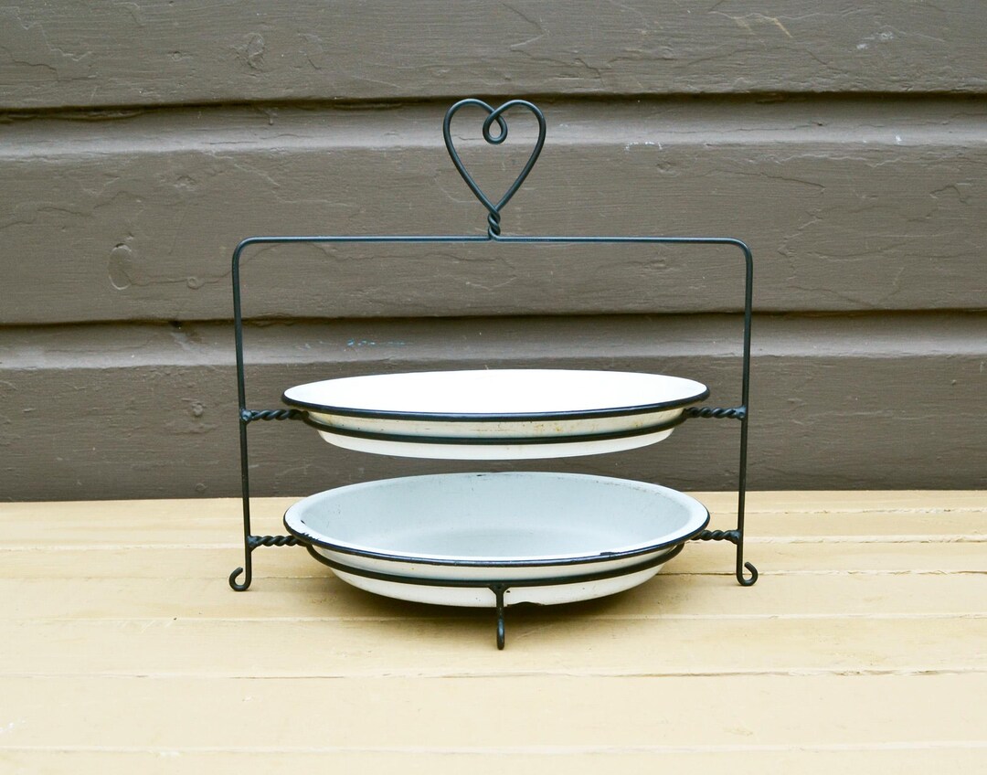 Wire Pie Rack, Vintage Pie Stand, 2 Tier Pie Stand, Pie Display Rack ...