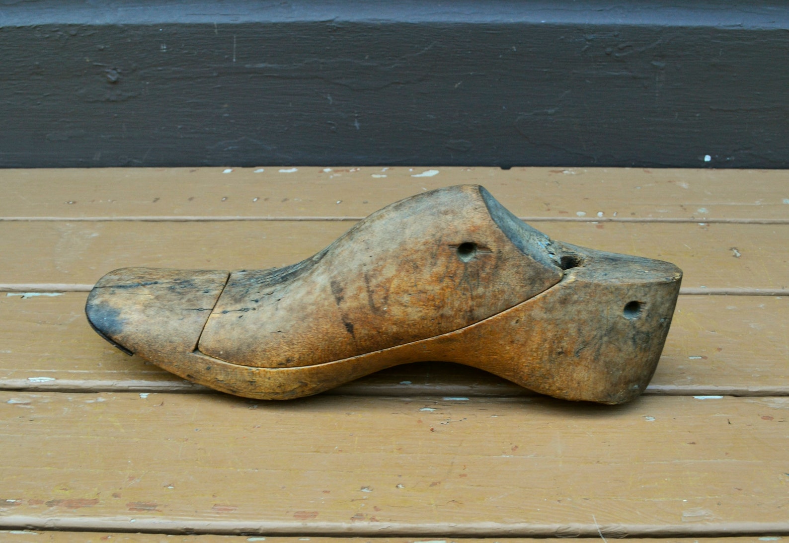 Wooden Shoe Forms Vintage Cobblers Shoe Form 2 Part Etsy