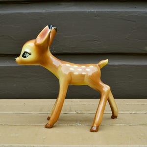 Vintage Ceramic Bambi - Etsy
