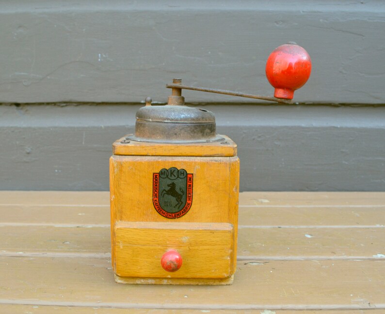 Antique Coffee Grinder Vintage German Coffee Mill MKH Etsy