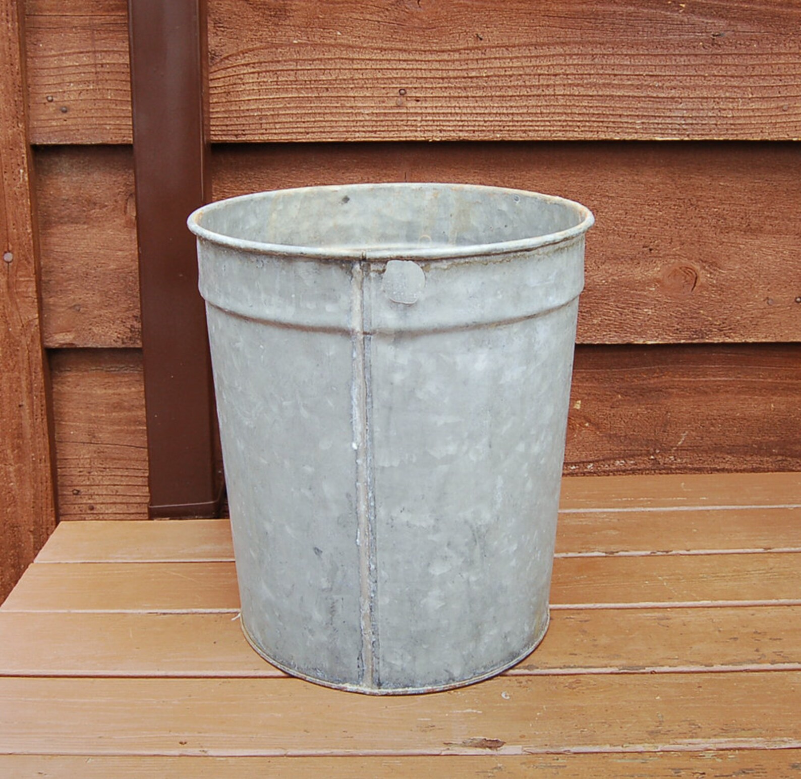 Galvanized Sap Bucket Vintage 3 Gallon Sap Pail Tall Rusty Etsy
