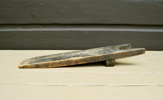 Rustic Boot Jack, Primitive Wood Boot Jack, Antiq… - image 3
