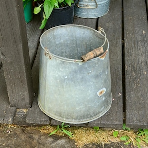 Antique Sap Gathering Can, Primitive Sap Bucket, Vermont Sap Pail,