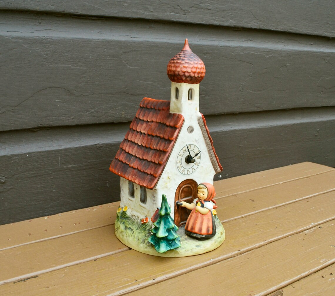 Hummel Chapel Time Clock Vintage M I Hummel Clock 442 Etsy