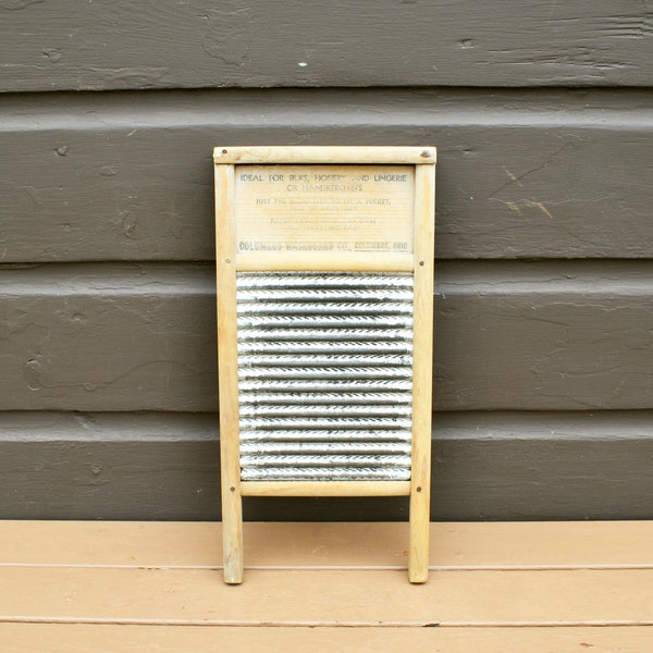 Dubl Handi Washboard, Vintage Small Lingerie Washing Board, Laundry Room Decor