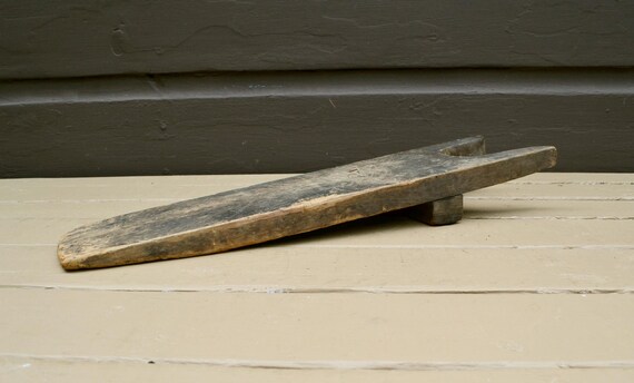Rustic Boot Jack, Primitive Wood Boot Jack, Antiq… - image 4