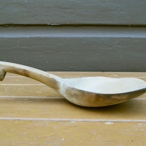 Antique Wooden Scoop, Primitive Butter Dough Paddle, Woodenware
