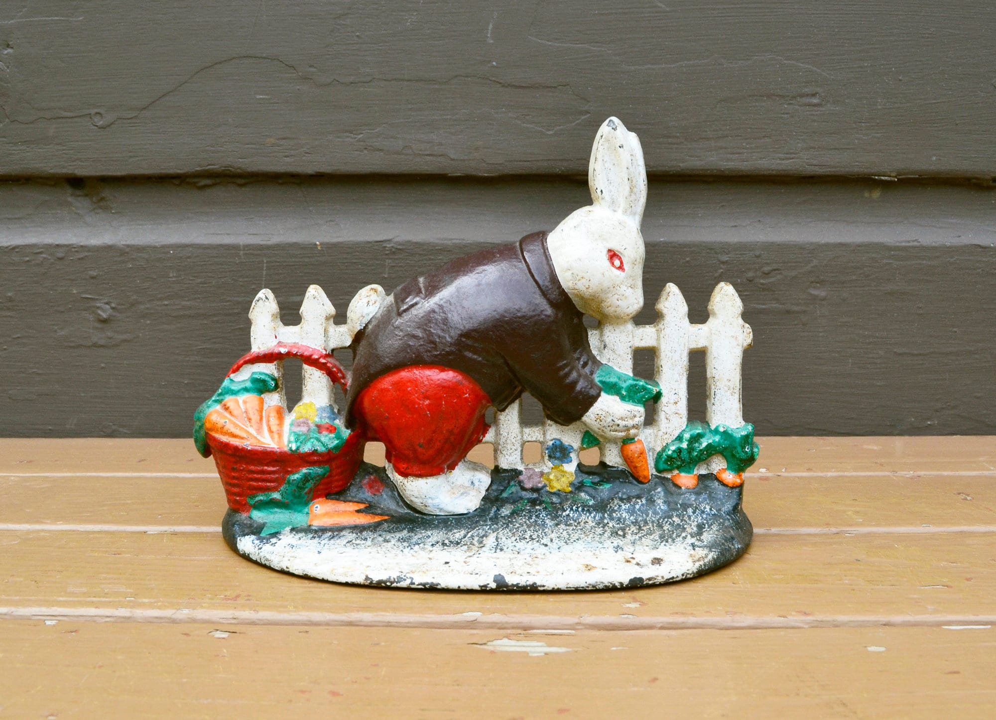 Cast Iron Peter Rabbit Doorstop Vintage Peter Rabbit in | Etsy