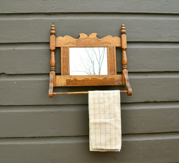 Mirrored towel rack sale