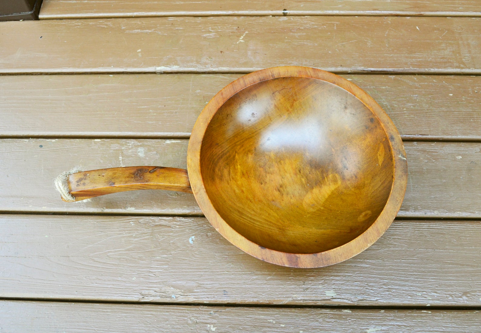 Vintage Small Wooden Bowl With Handle Mnm of Canada Bowl Etsy