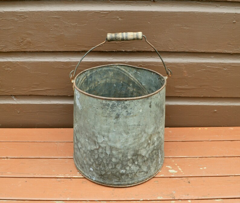 Antique Sap Gathering Can Primitive Sap Bucket Vermont Sap Etsy