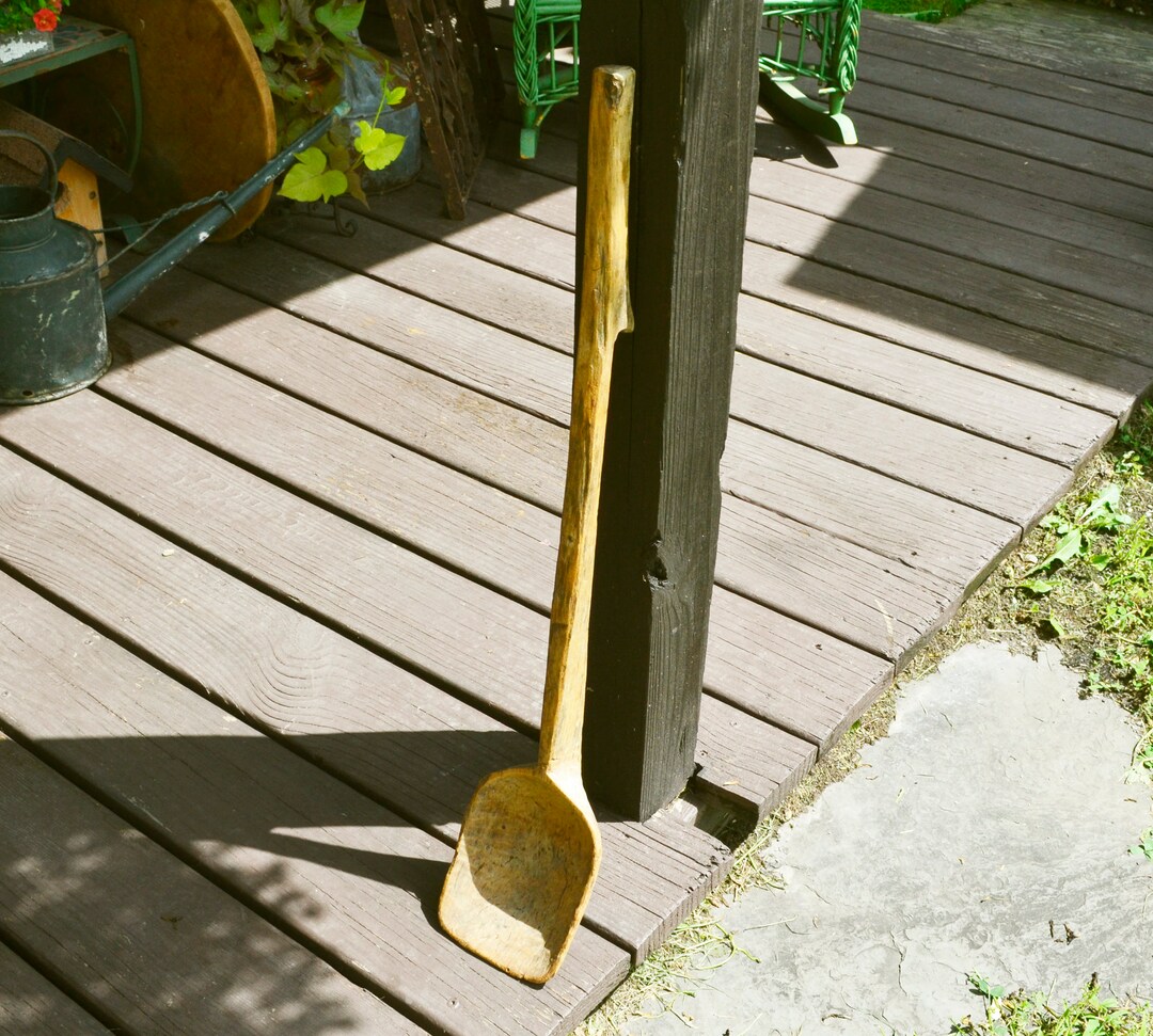 Antique Wood Spoon, Primitive Sap Spoon, Carved Wooden Spatula - Etsy