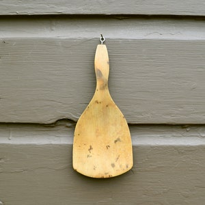 Antique Wooden Scoop, Primitive Butter Paddle, Primitive Woodenware