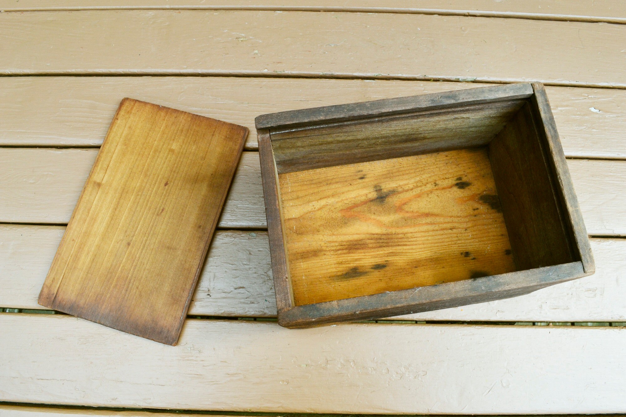 Antique Candle Box, Primitive Candle Box, Slide Top Box - Etsy