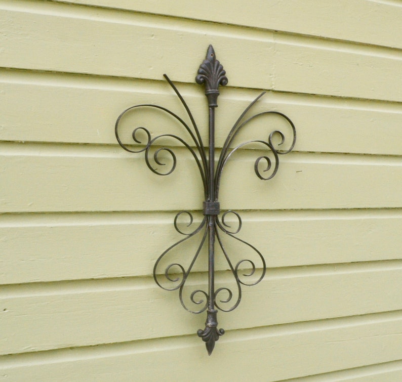 Beautiful Iron Wall Art Rustic Wrought Iron Wall and Garden - Etsy