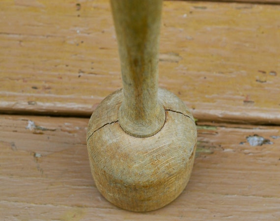 Home & Living Carved Wooden Masher, Antique Masher Wooden Kitchen