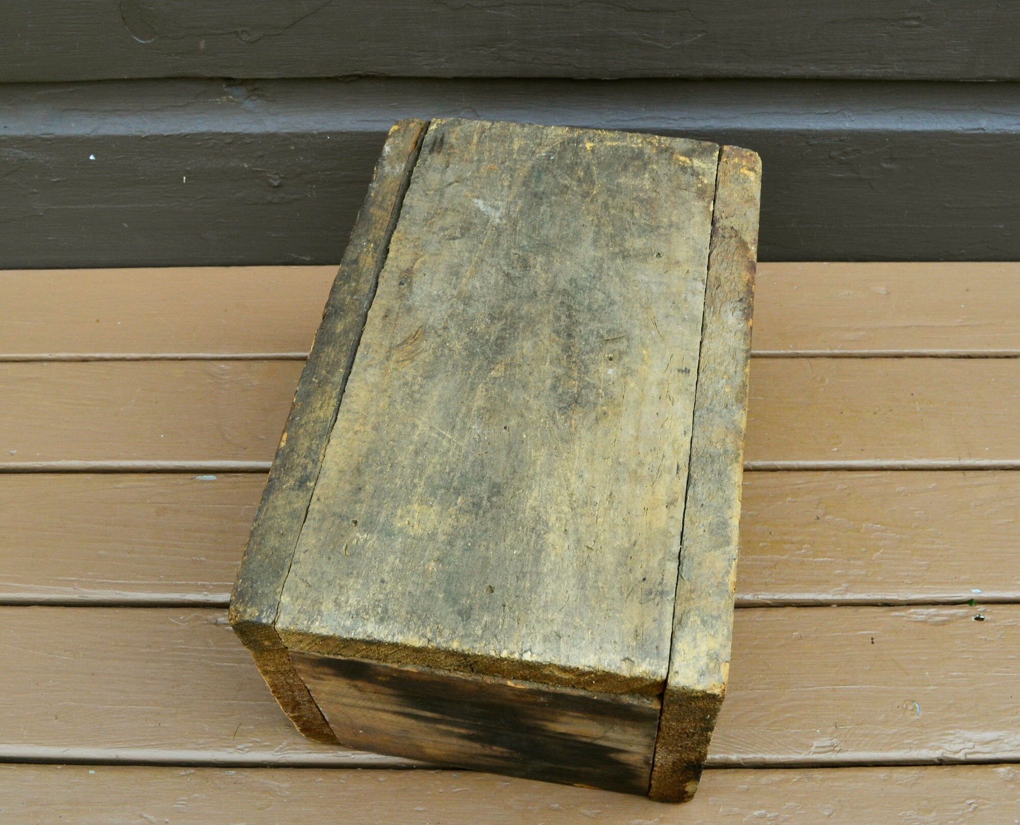 Antique Wooden Nail Box Old Work Box Small Farm Box Etsy