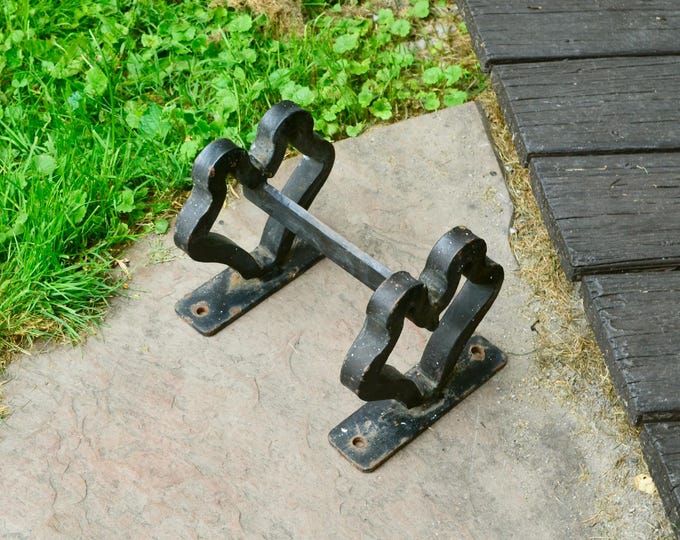 Wrought Iron Boot Scraper, Antique Forged Iron Boot Scraper, Garden ...
