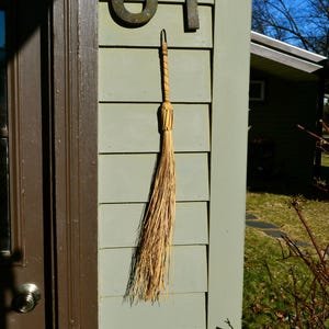 Whisk Broom, Vintage Straw Broom